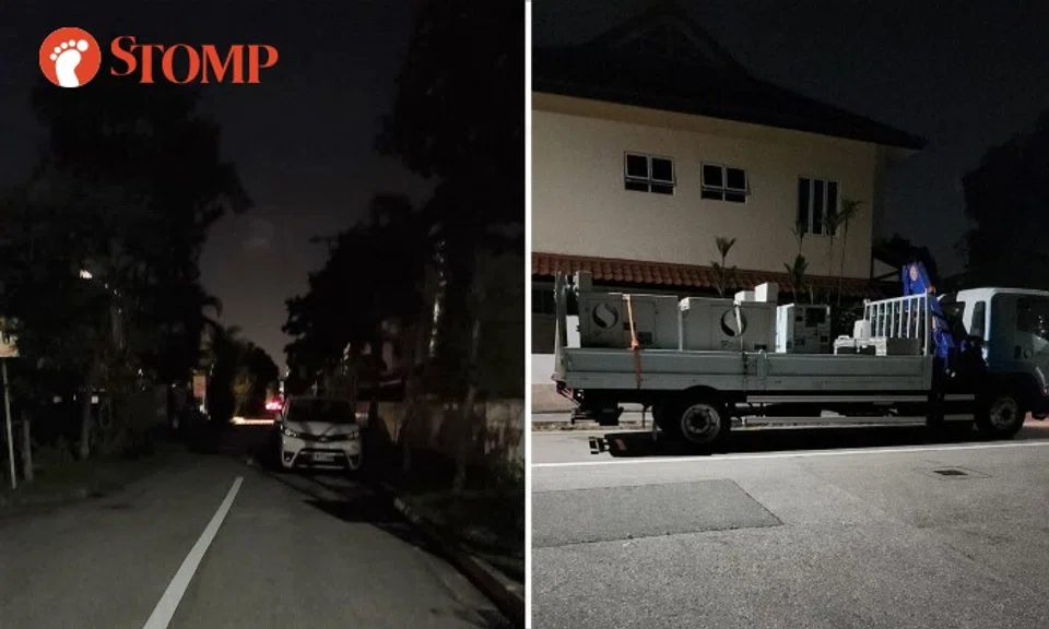 "It took about 30 minutes for SP to send generators to power the houses on the four streets."