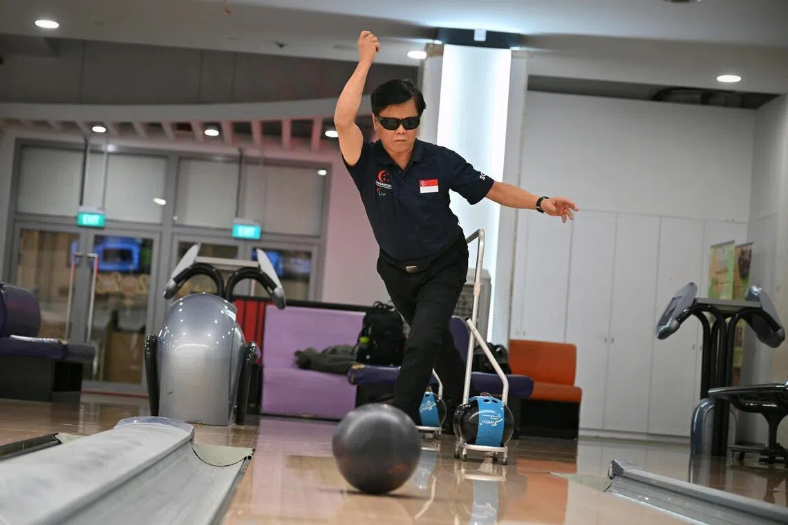 Singapore para bowler, Kelvin Goh lost his sight completely in 2019.
