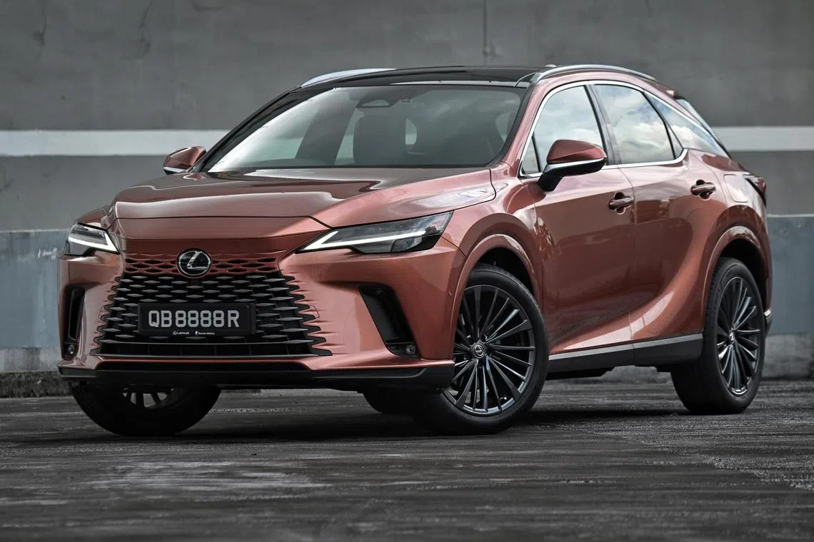 The Lexus RX350h is powered by a petrol-electric hybrid system driving all four wheels.