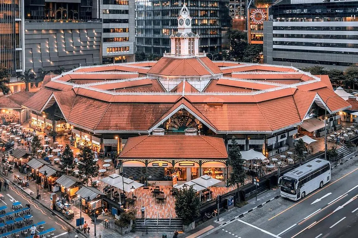 A free photo booth session awaits trail-goers who check into Lau Pa Sat.