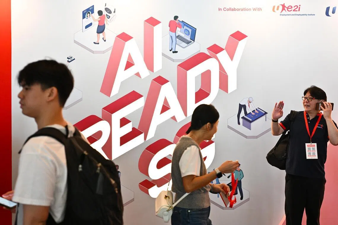 ST20260213-202643500444-Lim Yaohui-ssfestival13/

Guests arriving at the NTUC Career Festival at Sands Expo and Convention Centre on Feb 13, 2026. 

It will feature over 5,000 job opportunities across various sectors and experience levels. Jobseekers can access career resources and explore career and skills development pathways, while companies can look forward to support on business transformation. Participants can also discover the latest innovations and technologies through industry and IHL showcases; and attend masterclasses, talks and panel discussions by industry experts and thought leaders.

(ST PHOTO: LIM YAOHUI)