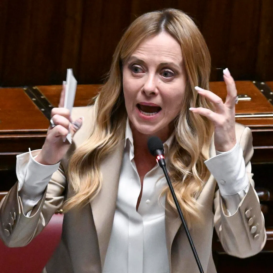 The office of Italian Prime Minister Giorgia Meloni said her parliamentary email was not the one used for government communications.