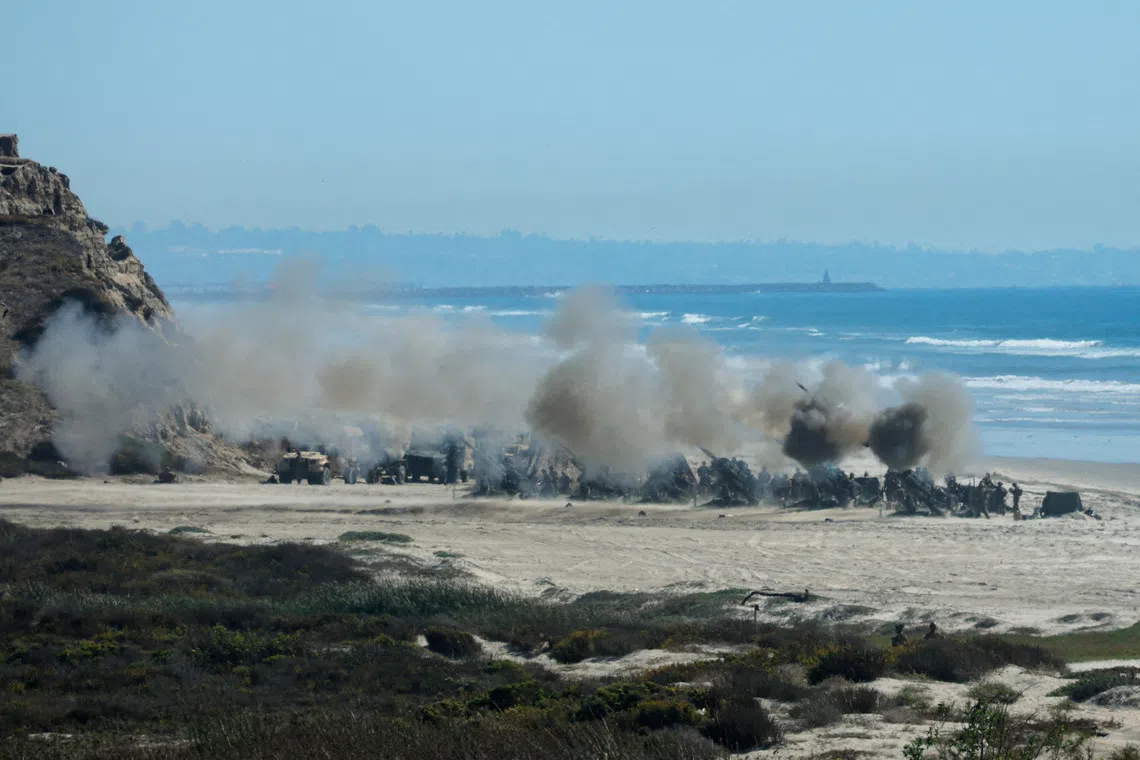 US Marines probe firing of live artillery over California highway