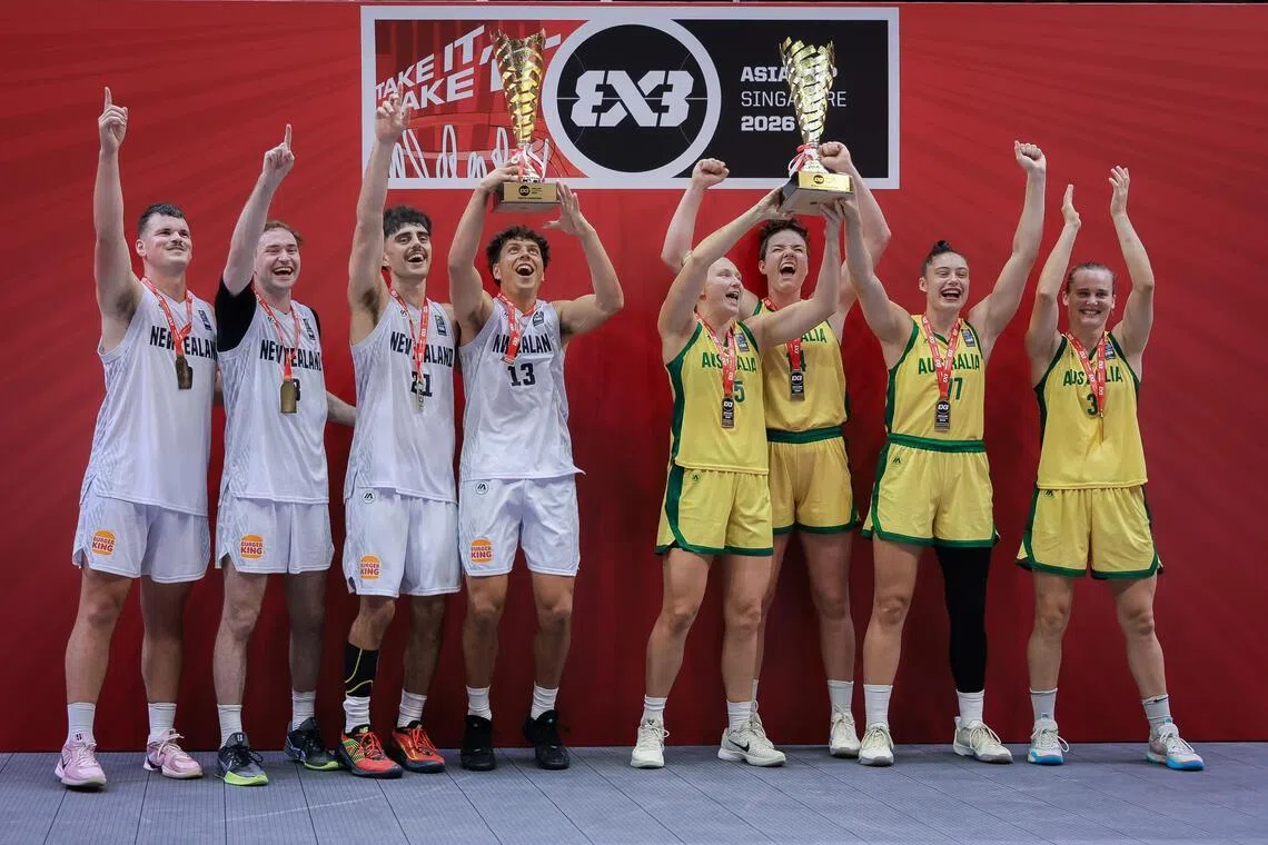 Oceania rules the Fiba 3x3 Asia Cup as New Zealand lift their first men's title while Australia win their fourth straight women's crown.