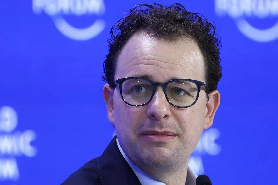 Dario Amodei, CEO and Co-Founder of Anthropic attends the 55th annual World Economic Forum (WEF) meeting in Davos, Switzerland, January 23, 2025. REUTERS/Yves Herman