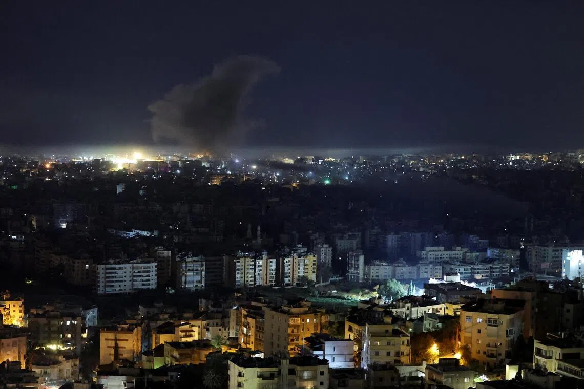 Israel strikes south Beirut, says captured Hezbollah members