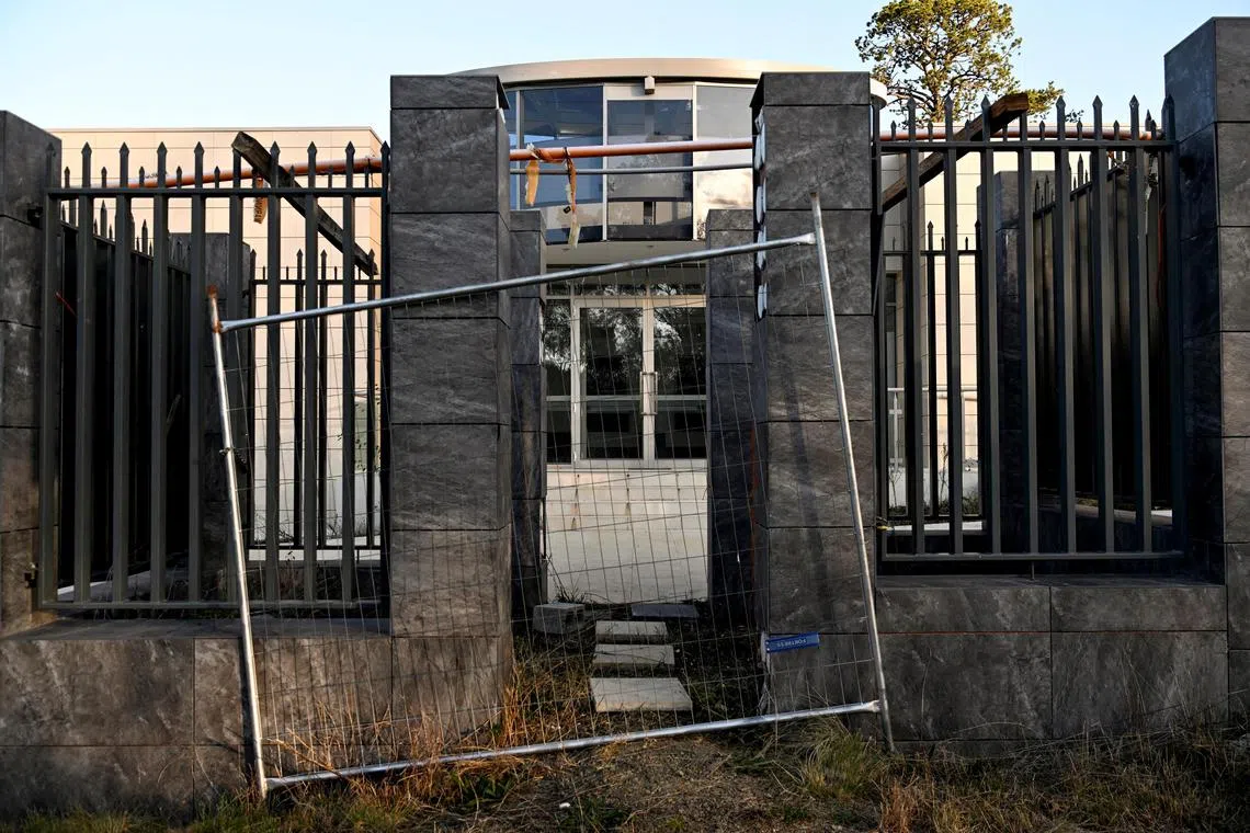 The site of the blocked new Russian embassy in Canberra, Australia.