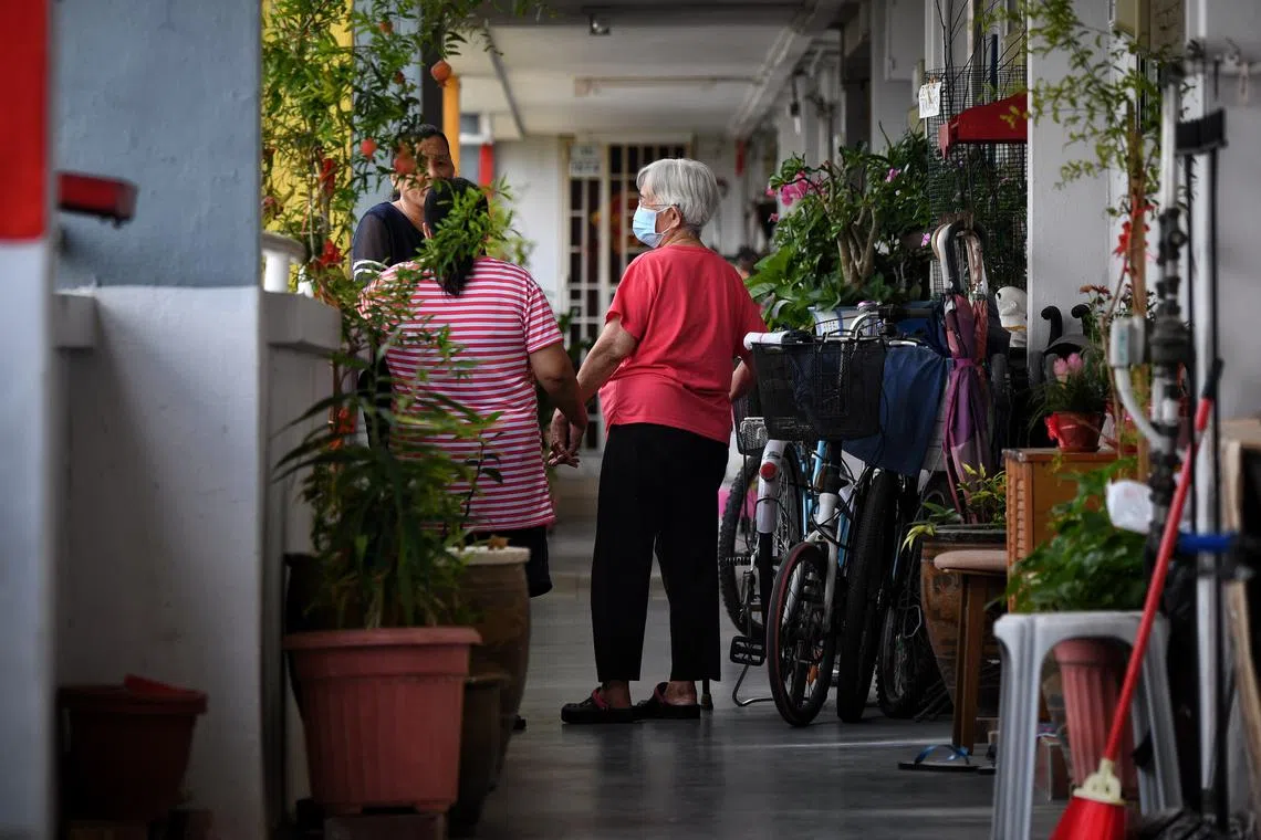 People in Singapore are interacting less often with their neighbours and prefer more privacy.