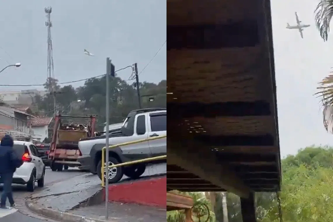 A plane carrying 58 passengers and four crew crashed on Aug 9 in Brazil’s Sao Paulo state, with online videos showing the aircraft plunging to the ground.