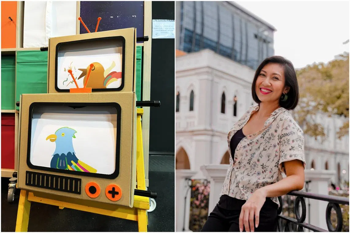 My Cloud by Paper Monkey Theatre follows a child who learns about the world with the help of a talking cloud, while Hantu Kaki Kotor is based on Sharon Ismail's (right) book The Ghost With Dirty Feet.