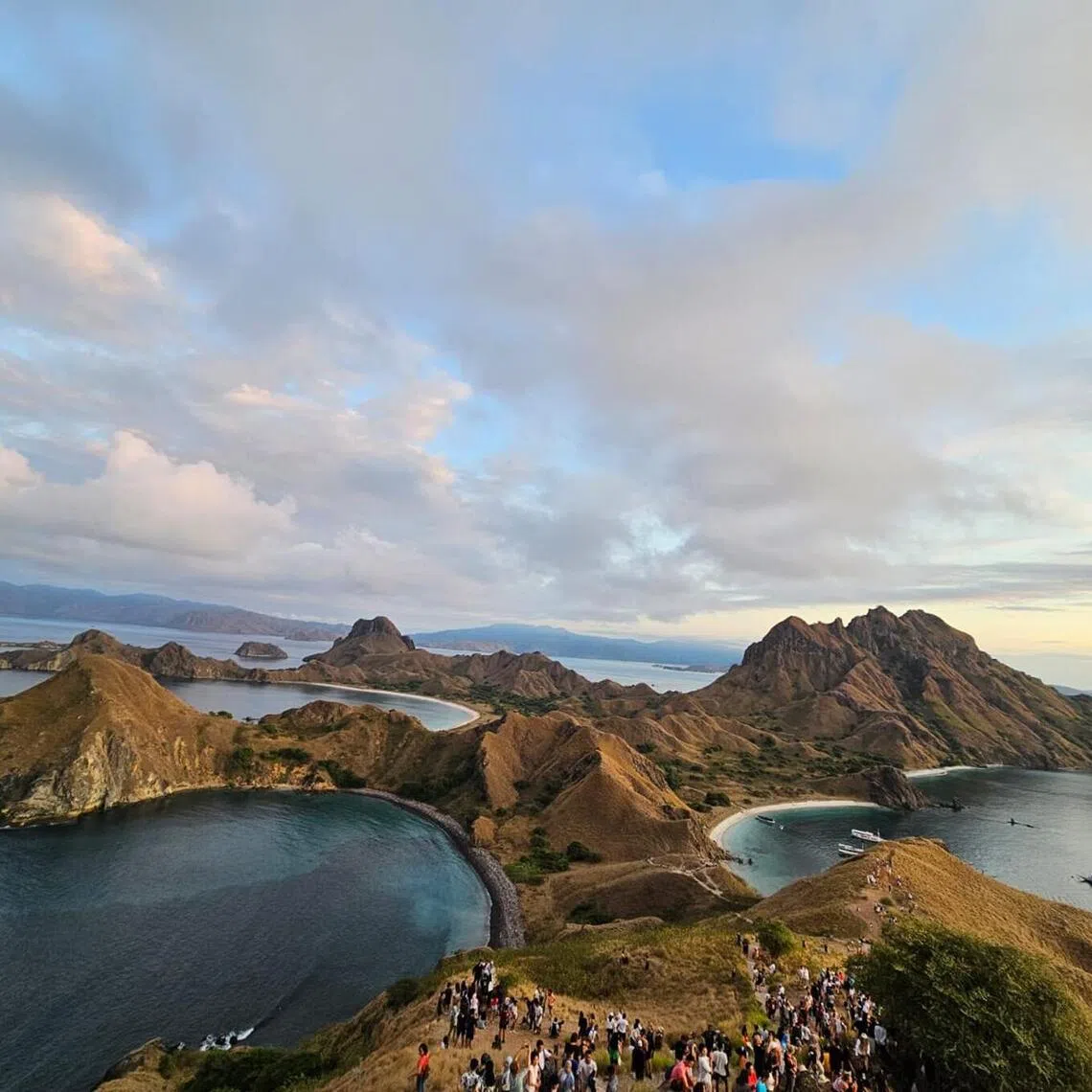 Padar Island was closed to tourists on Dec 27 due to extreme weather conditions.