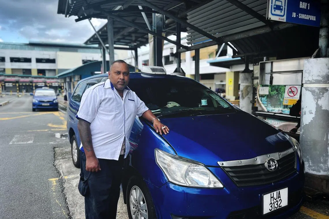 Cabby Balakumaran Kalipan’s 2013 Toyota Innova has roughly two years left before it is no longer allowed to provide cross-border services.