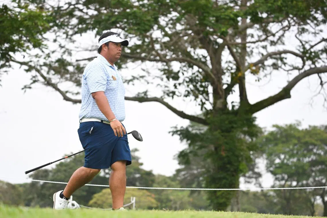 ST20240321-202446606939-Lim Yaohui-Kimberly Kwek-kkgolf21/
Kiradech Aphibarnrat walking towards Hole 10 during day 1 of the Porsche Singapore Classic at Laguna National Golf Resort Club on Mar 21, 2024.
Set to take place from 21-24 March at Laguna National Golf Resort Club, this year's Porsche Singapore Classic stands as the opening event on the DP World Tour’s “Asian Swing”.
Boasting a prize pool of US $2.5 million, it will feature some of golf’s best players, as well as the sport’s up and coming stars.
(ST PHOTO: LIM YAOHUI)