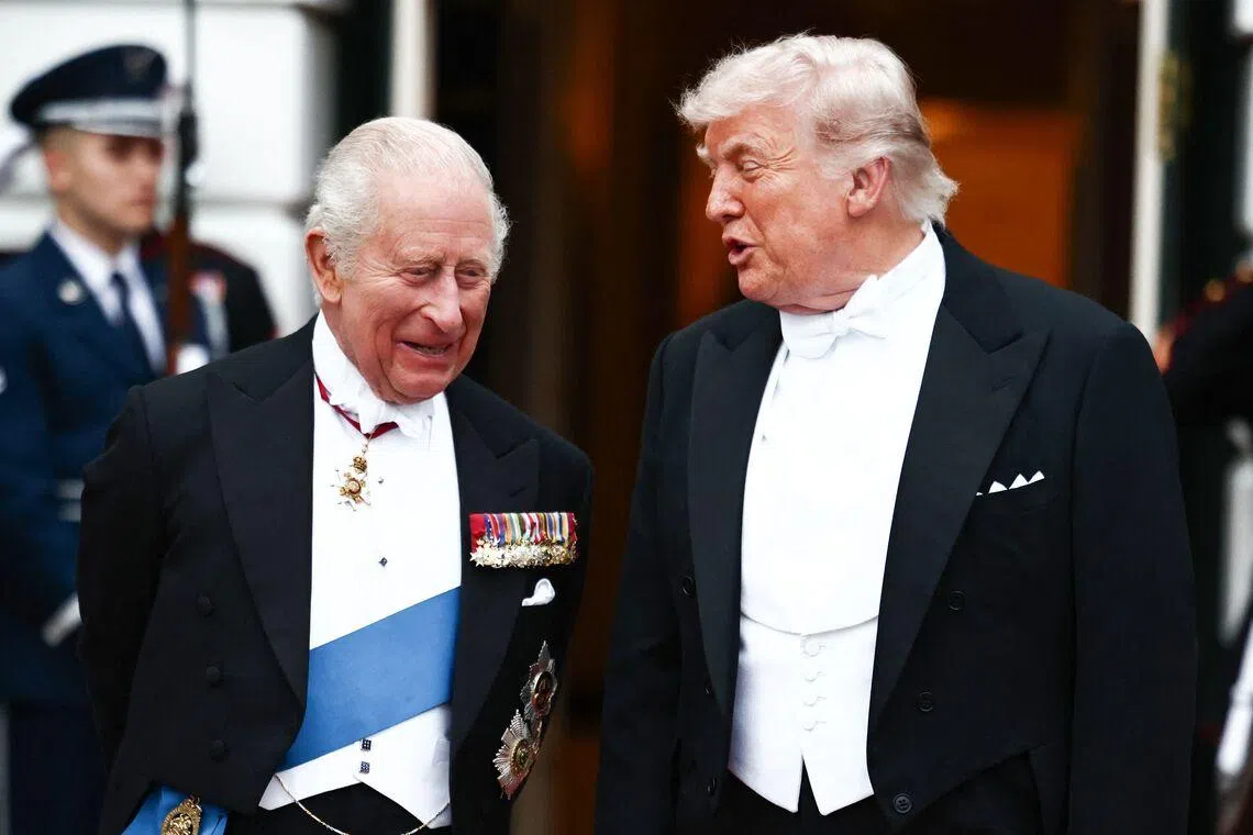 As Trump greets Charles, the White House calls them 'TWO KINGS'
