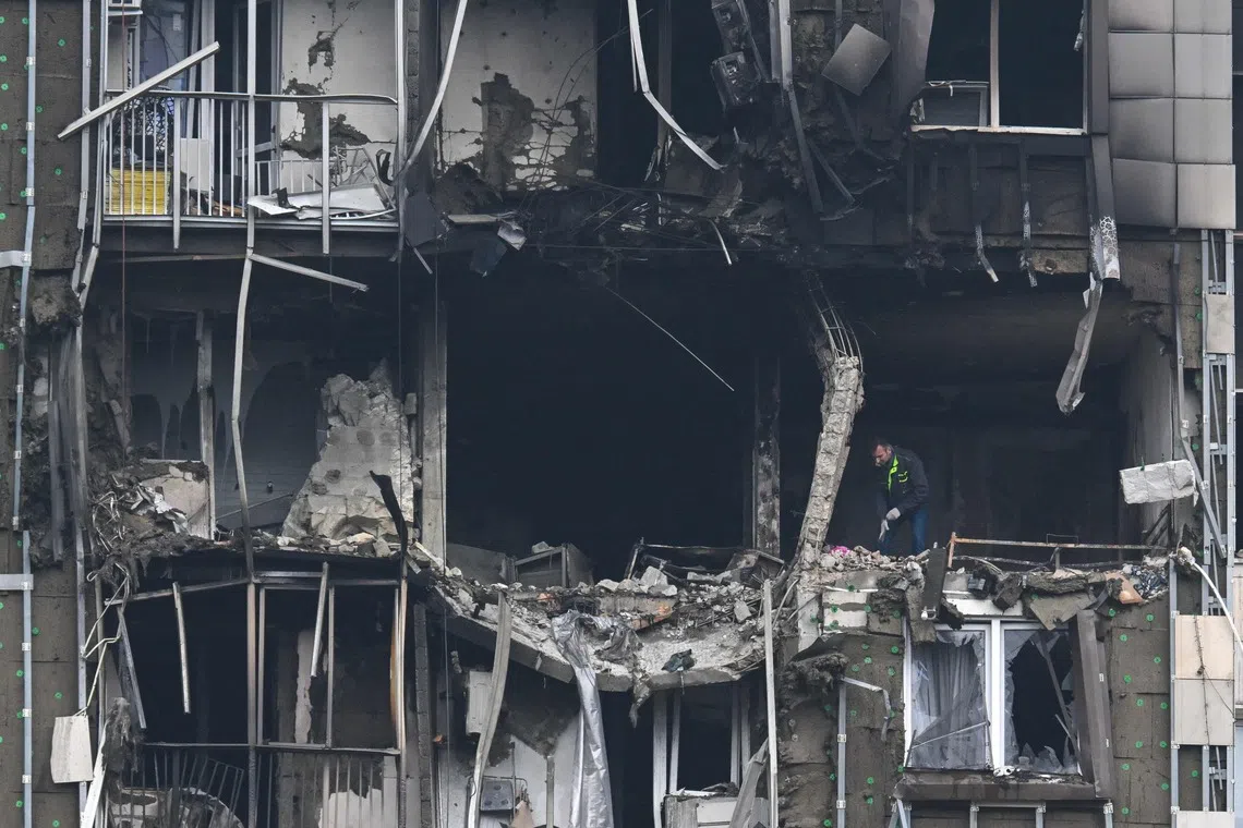 A multi-storey apartment building was hit by a drone attack in Kotelniki, a town on the outskirts of Russia’s capital Moscow, on Sept 20.