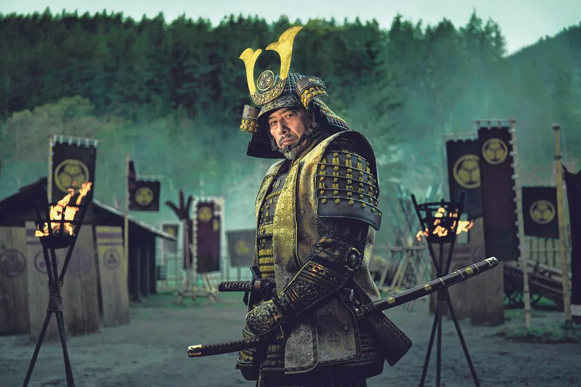 Japanese actor Hiroyuki Sanada in Shogun (2024). The series could be the first-ever non-English language winner for the award for best drama at the Emmys.
