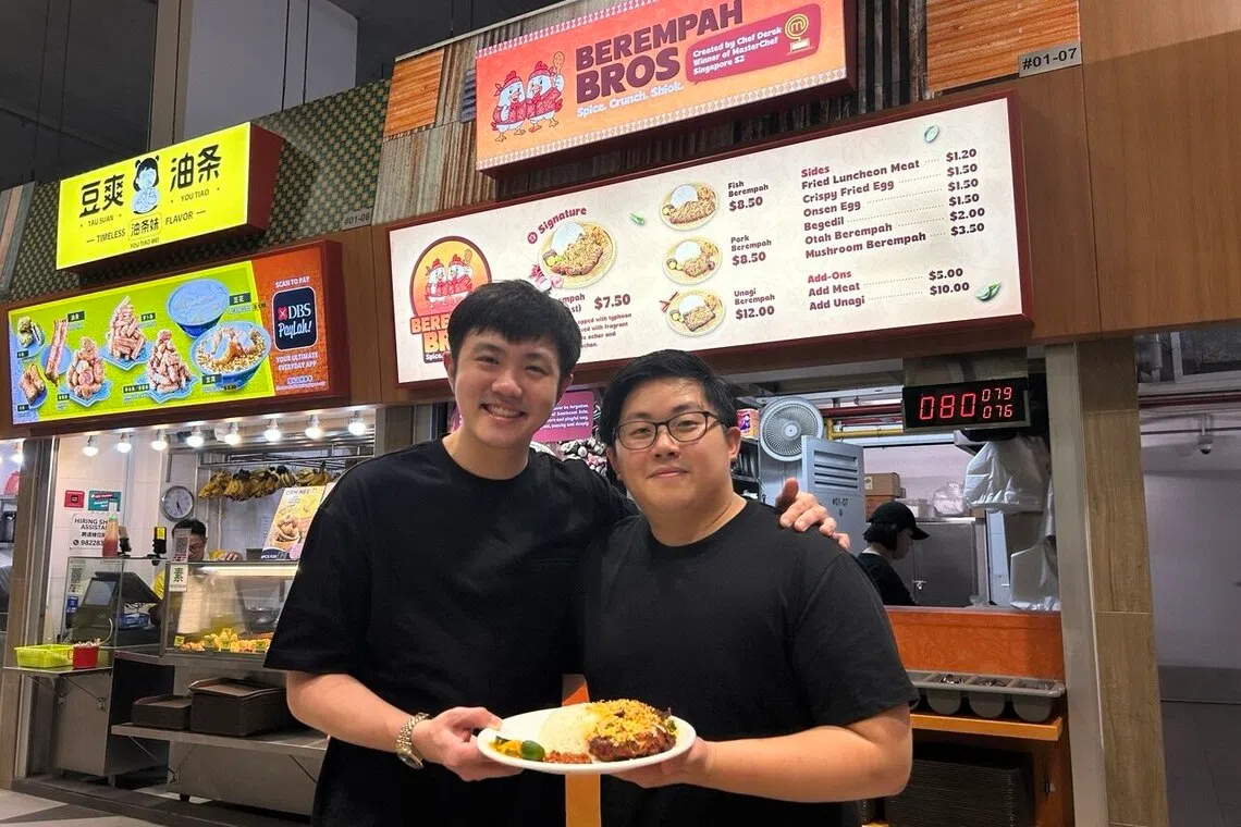 Derek Cheong (left) and Ong Zhen Ning (right) run Berempah Bros.