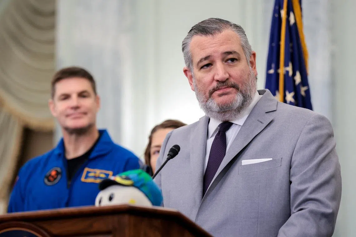 US Senator Ted Cruz (right) supported similar legislation in the past, but so far had not arranged a formal committee vote on the bill during the current 119th Congress.