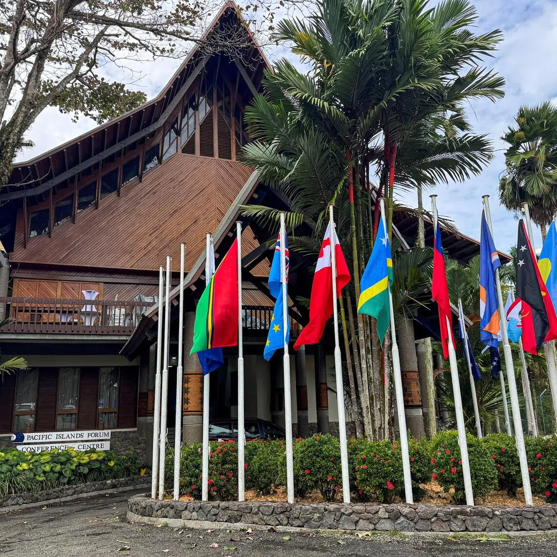 The Pacific forum culminates with a leaders’ retreat on Sept 3, during which officials are expecting to hammer out wording for a joint communique.