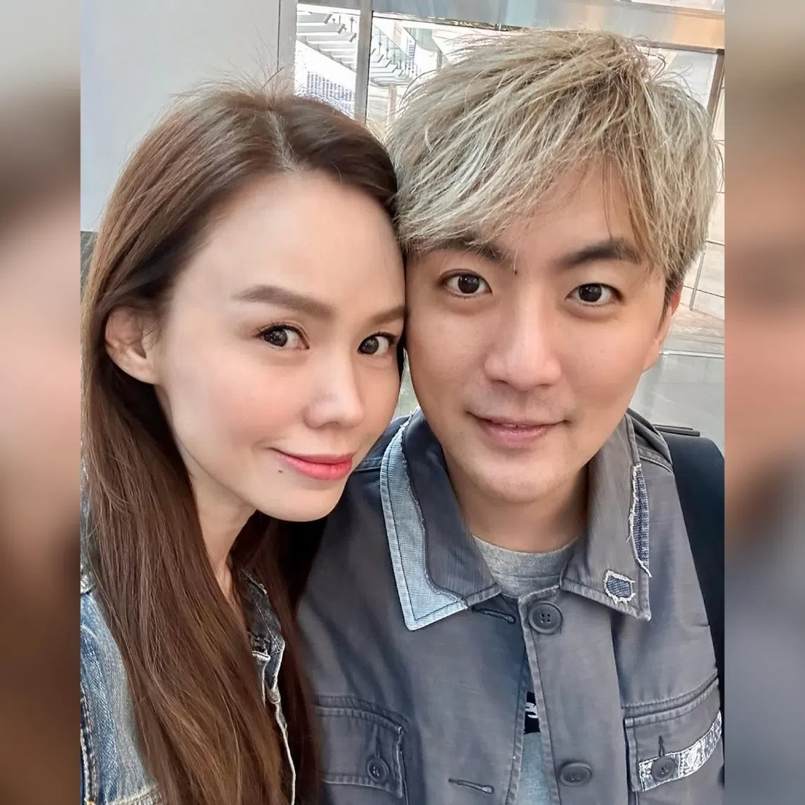Actress Candyce Toh and husband-singer Hong Junyang.  She shared a heartfelt post on her social media following news of her husband's bankruptcy.