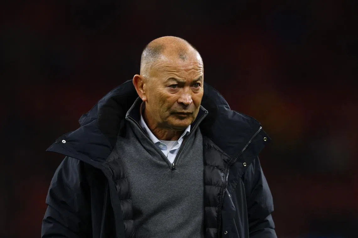 FILE PHOTO: Rugby Union - Autumn Internationals - Wales v Japan - Principality Stadium, Cardiff, Wales, Britain - November 15, 2025 Japan head coach Eddie Jones before the match Action Images via Reuters/Matthew Childs/ File Photo