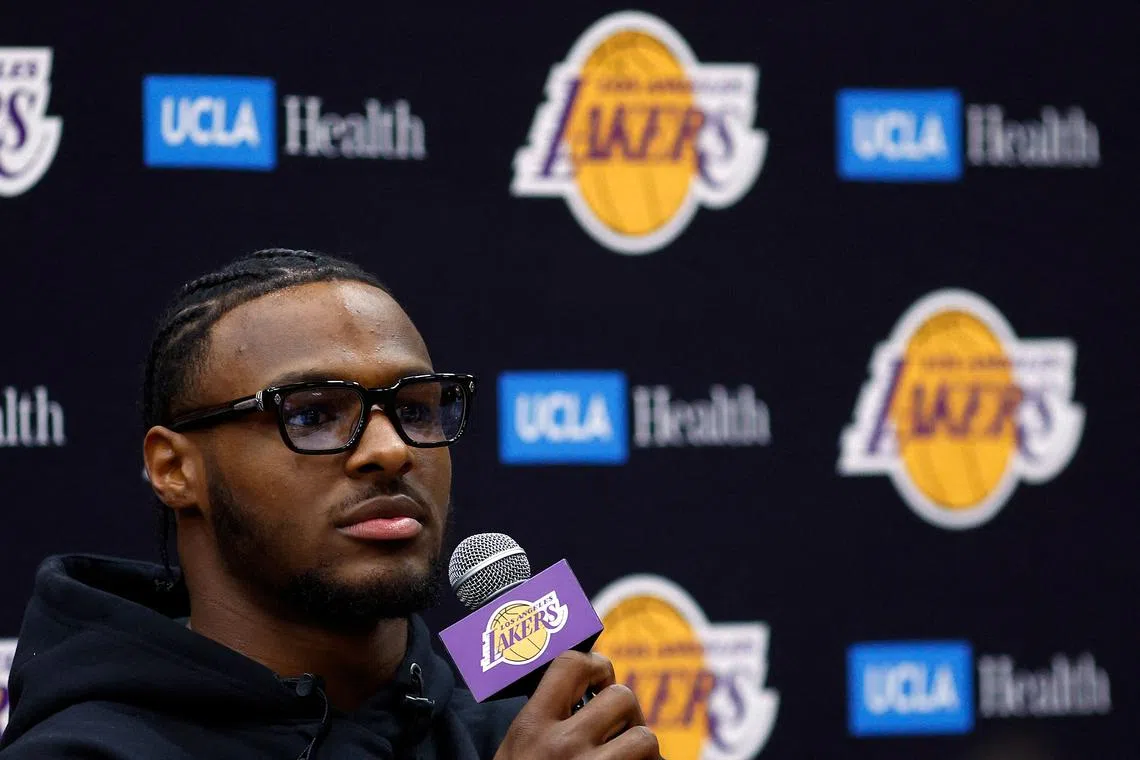 The 19-year-old will form the first father-and-son double act in NBA history when he suits up for the Lakers next season.