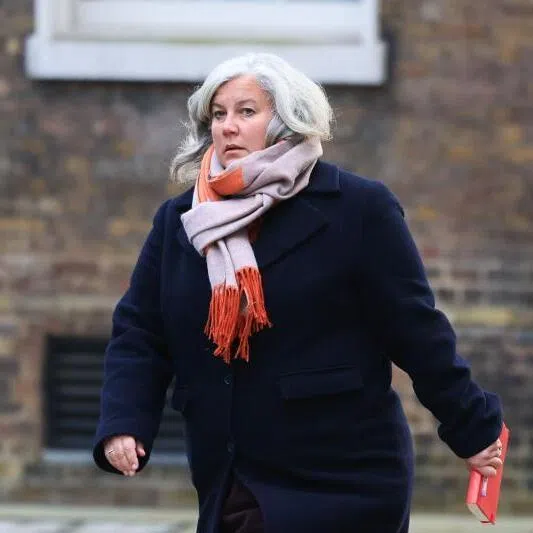 UK transport secretary Heidi Alexander, arrives for a Cabinet meeting at 10 Downing Street in London, on Jan 6, 2026.