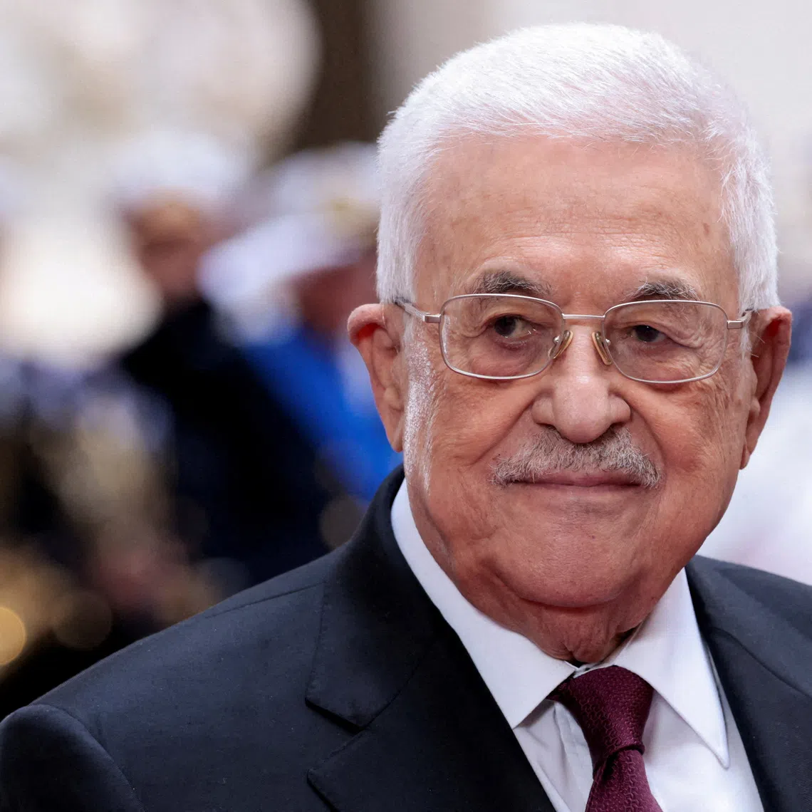 FILE PHOTO: Palestinian Authority President Mahmoud Abbas at Chigi Palace in Rome, Italy, November 7, 2025. REUTERS/Remo Casilli/File Photo/File Photo