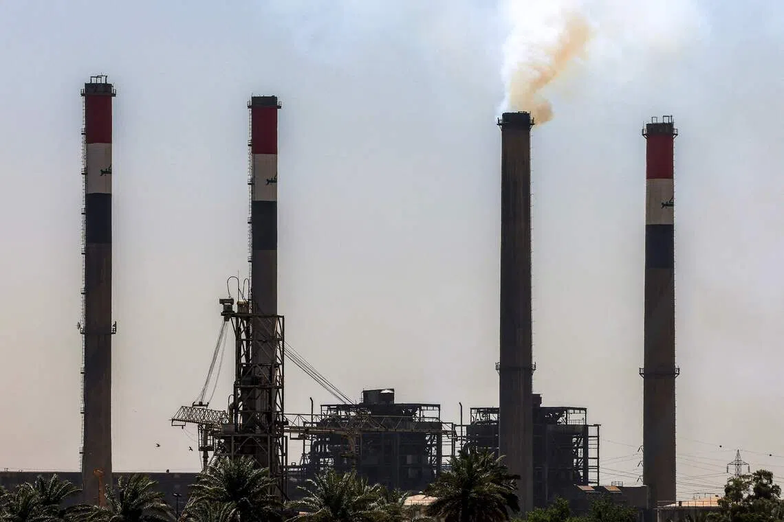 A view of the Dora (Daura) Thermal Power Station in the Dora district of southern Baghdad, Iraq, on July 27. An eventual oil supply boost by OPEC, of which Iraq is a member, and its partners could help to rekindle a temporary surplus that emerged during July’s US-Iran ceasefire.