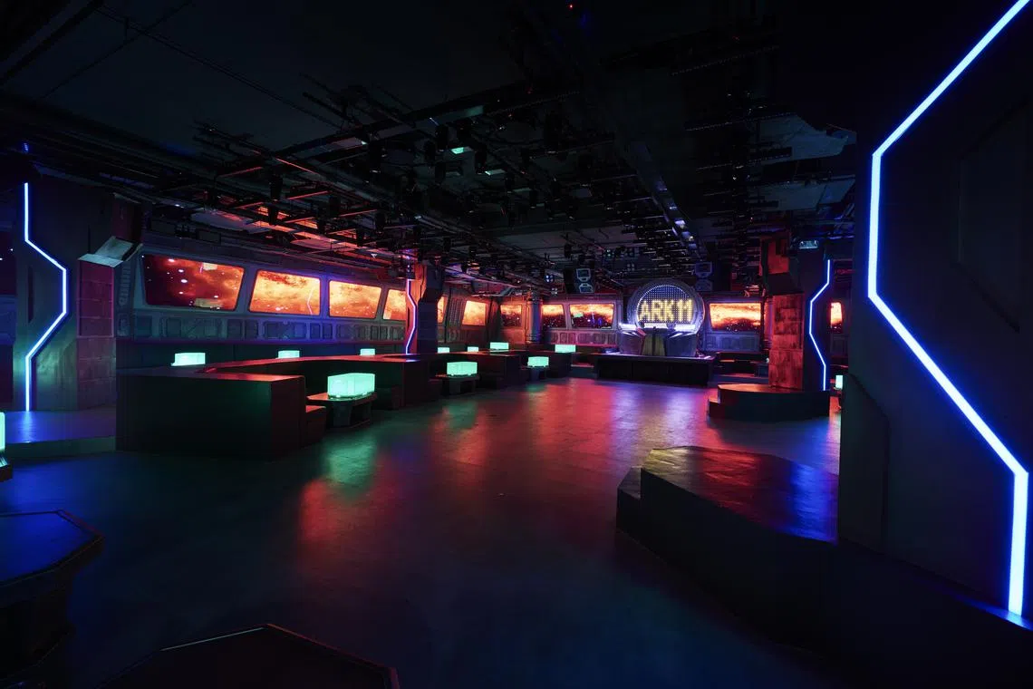 Located in Orchard Central, the futuristic-themed Ark 11 spans 743 sq m and features, among other things, an artificial intelligence-powered bartender.