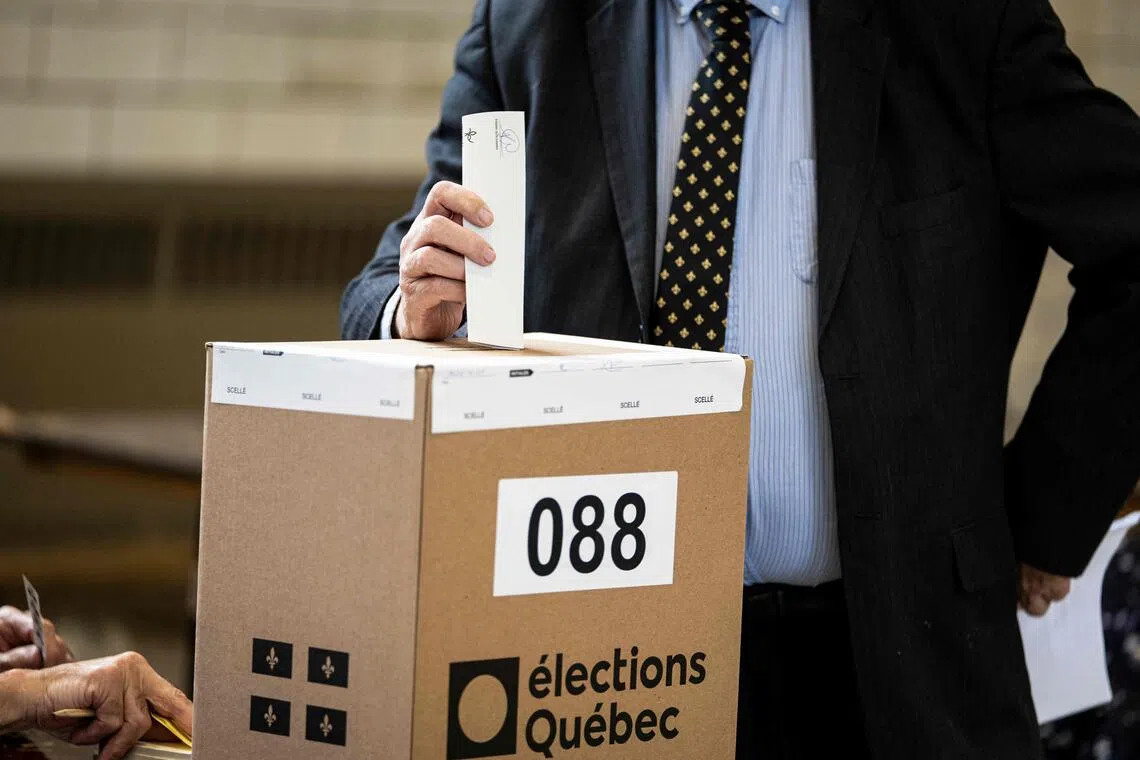 Quebec votes as separatist surge poses test for Canada PM