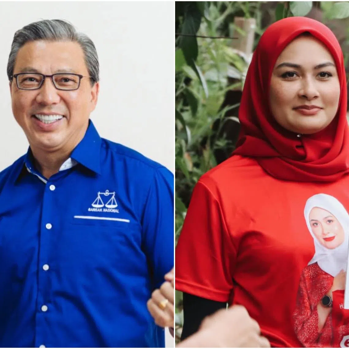 In Bentong, veteran Barisan Nasional politician Liow Tiong Lai (left)  goes up against Ms Young Syefura Othman from the Democratic Action Party.
