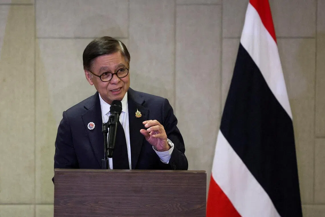 Thailand's Foreign Minister Sihasak Phuangketkeow said his party, Bhumjaithai, will maintain its stance to protect Thailand’s sovereignty.