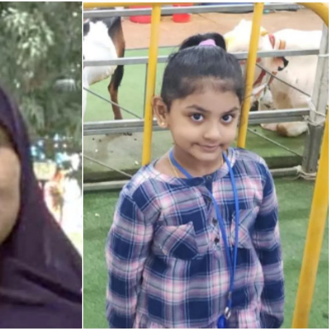 Ms Haja Ali Sakina Beevi and Nur Nazriya Abdul Kalam Azad (right) were last seen at about 3.30pm on April 7, around Block 2B Upper Boon Keng Road.