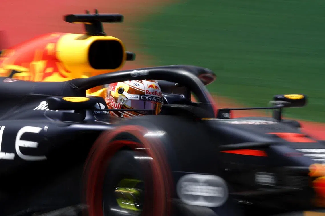 Formula One F1 - Spanish Grand Prix - Circuit de Barcelona-Catalunya, Barcelona, Spain - June 23, 2024 Red Bull's Max Verstappen in action during the race REUTERS/Albert Gea