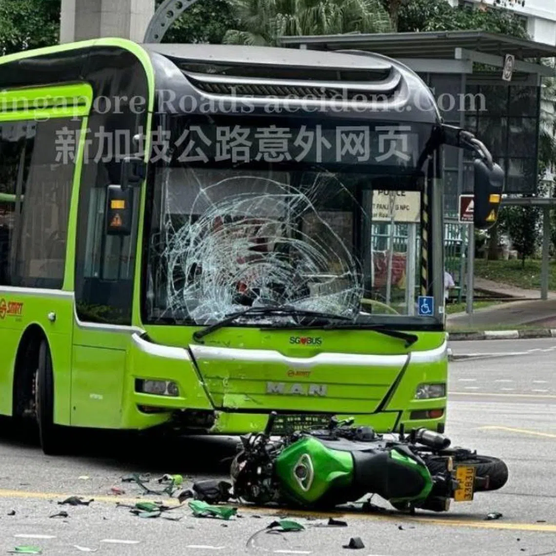 The police were alerted to the accident at the junction of Bukit Panjang Road and Jelebu Road at about 2.20pm on Aug 15.