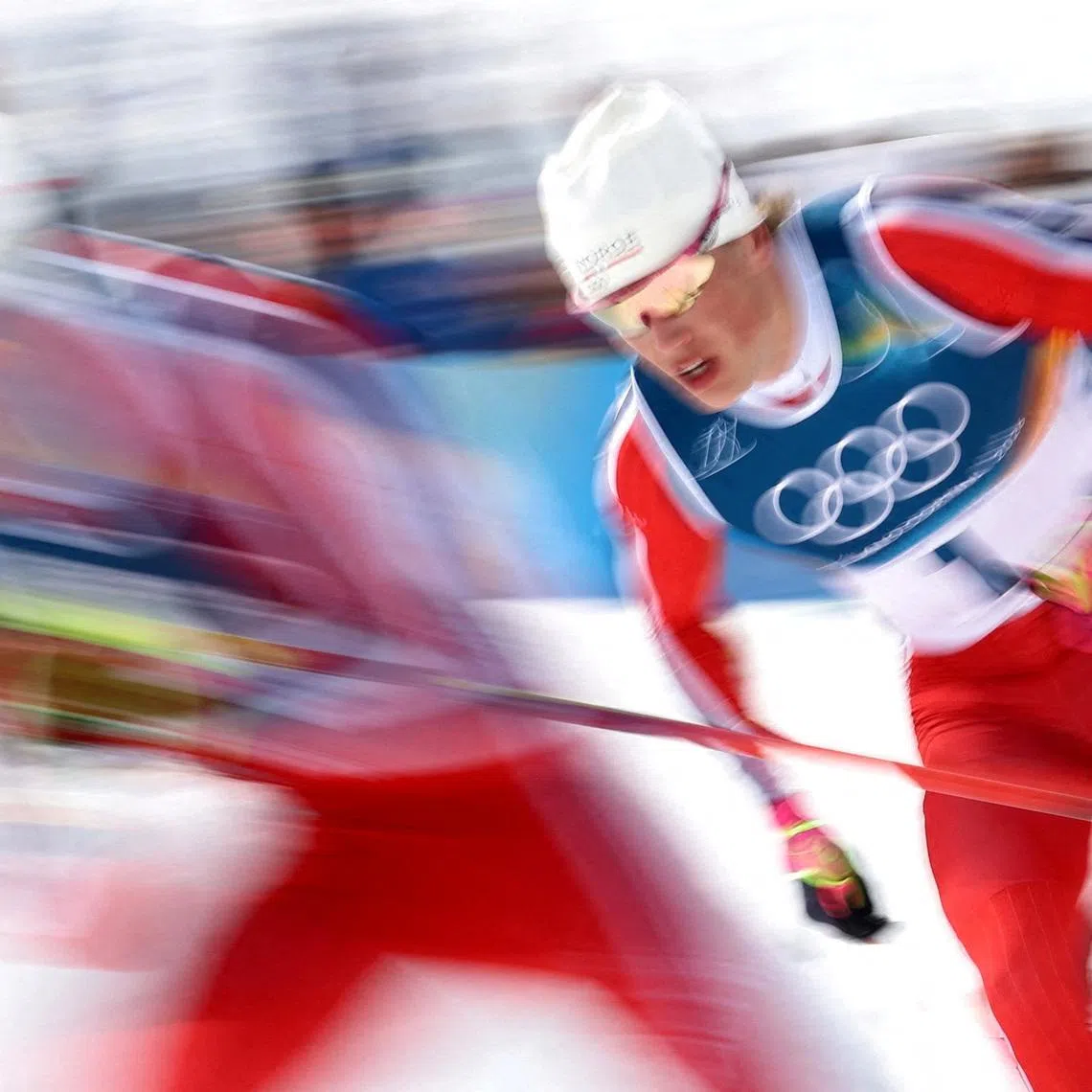 Milano Cortina 2026 Olympics - Cross-Country Skiing - Men's 50km Mass Start Classic - Tesero Cross-Country Skiing Stadium, Lago, Italy - February 21, 2026. Johannes Hoesflot Klaebo of Norway in action REUTERS/Kai Pfaffenbach