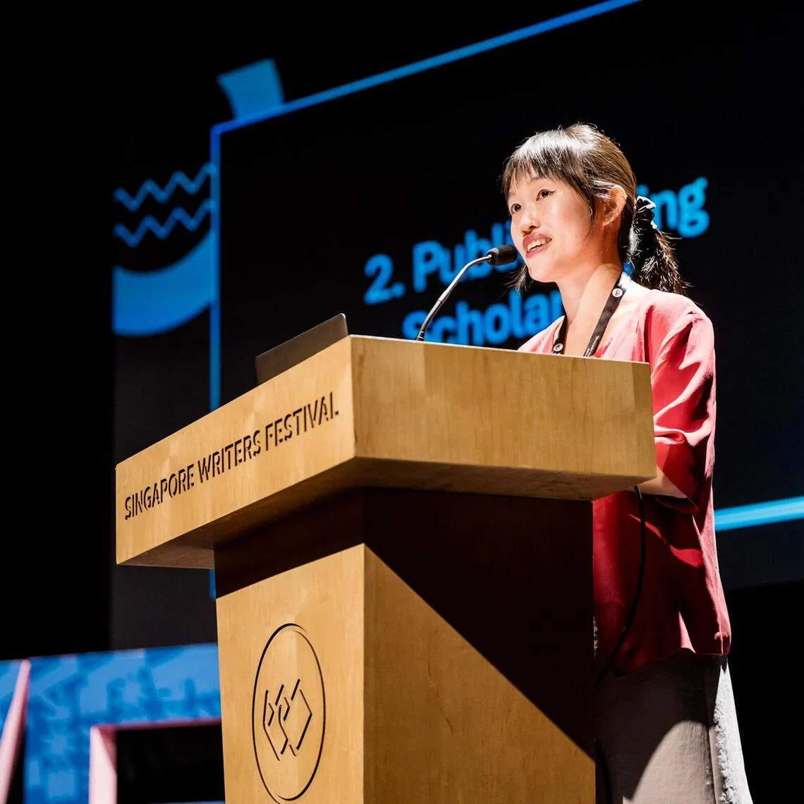 China-born American writer R.F. Kuang’s lecture Beyond The Ivory Tower at the Singapore Writers Festival 2025. 