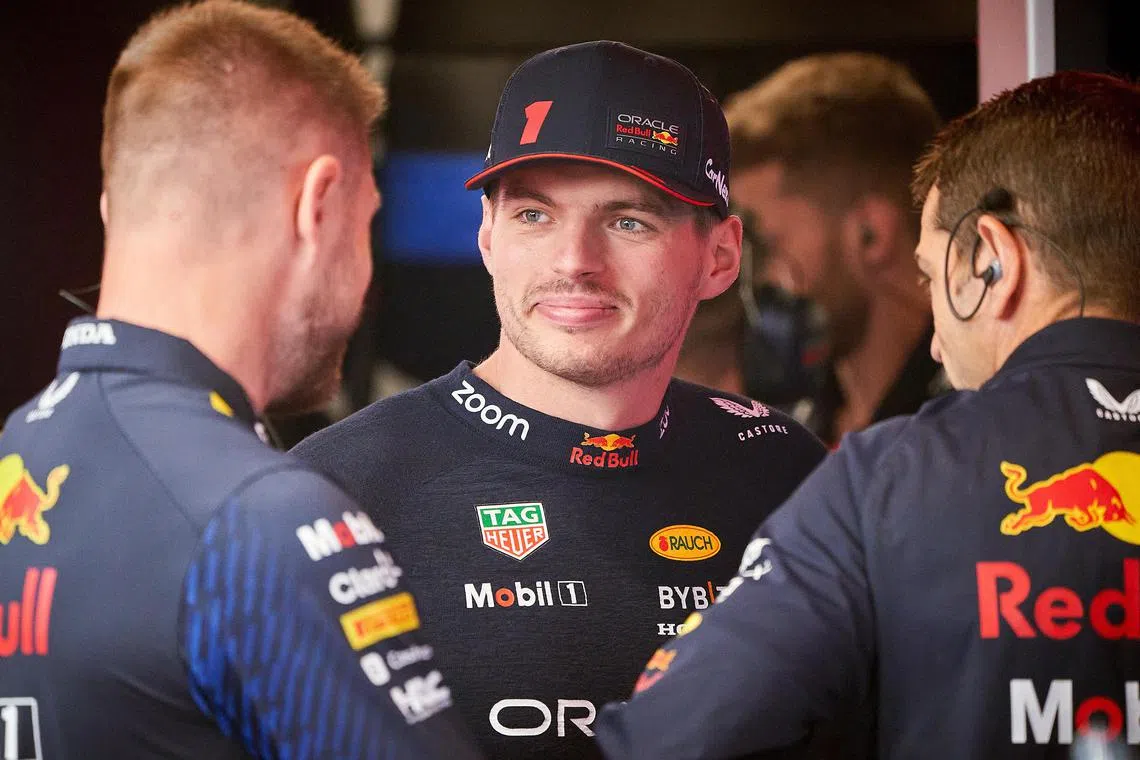 Red Bull's Max Verstappen bounced back from a pedestrian performance on Friday to top the times.