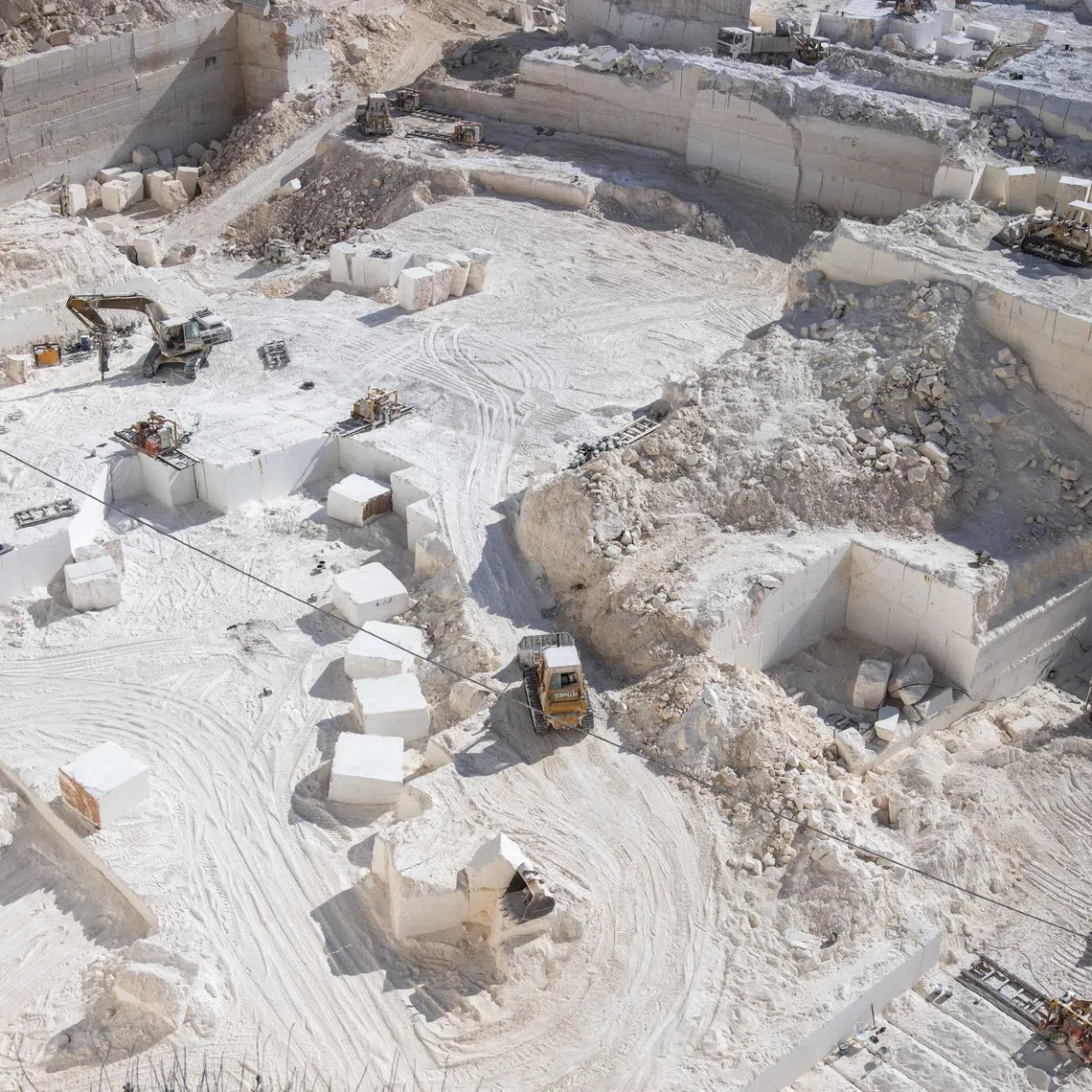 The quarry is a source of Jerusalem stone, the famed pale rock used throughout the Holy Land and beyond for millennia.