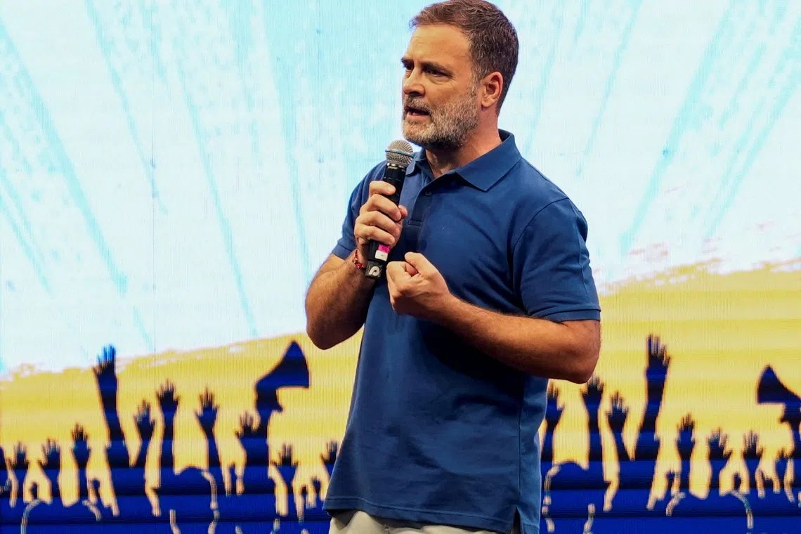 Rahul Gandhi (above), the leader of India’s main opposition Congress party, was accused of calling India’s Home Minister, Amit Shah, a “murder accused” during a state election campaign speech in 2018.