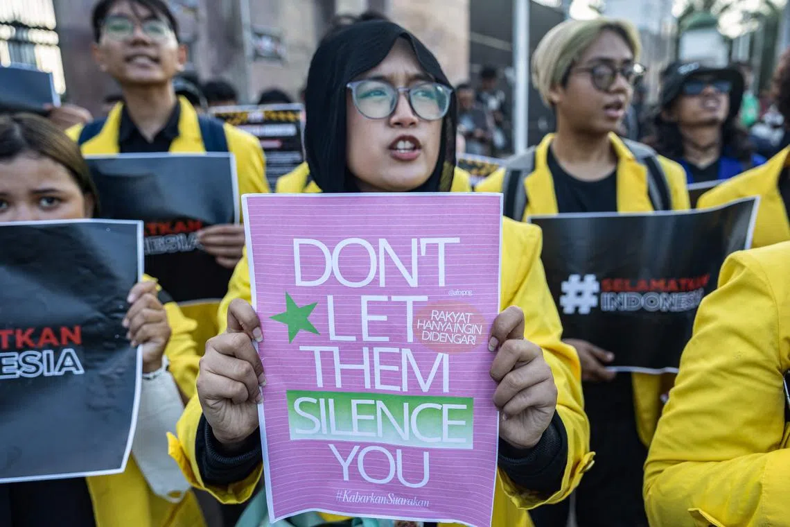 Crowds, led by students, workers and rights groups, took to the streets of Jakarta last week to protest against lawmakers’ housing allowances. 