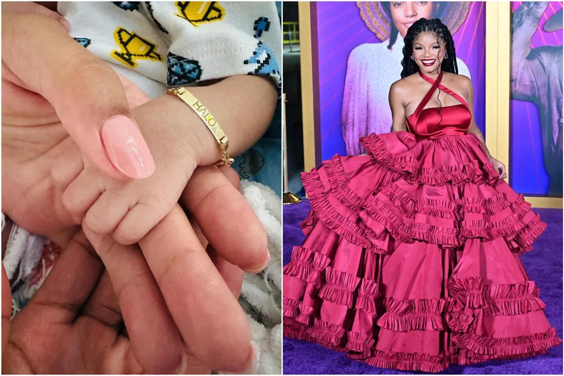 American actress Halle Bailey announced the birth of her son on Instagram on Dec 7, 2024.