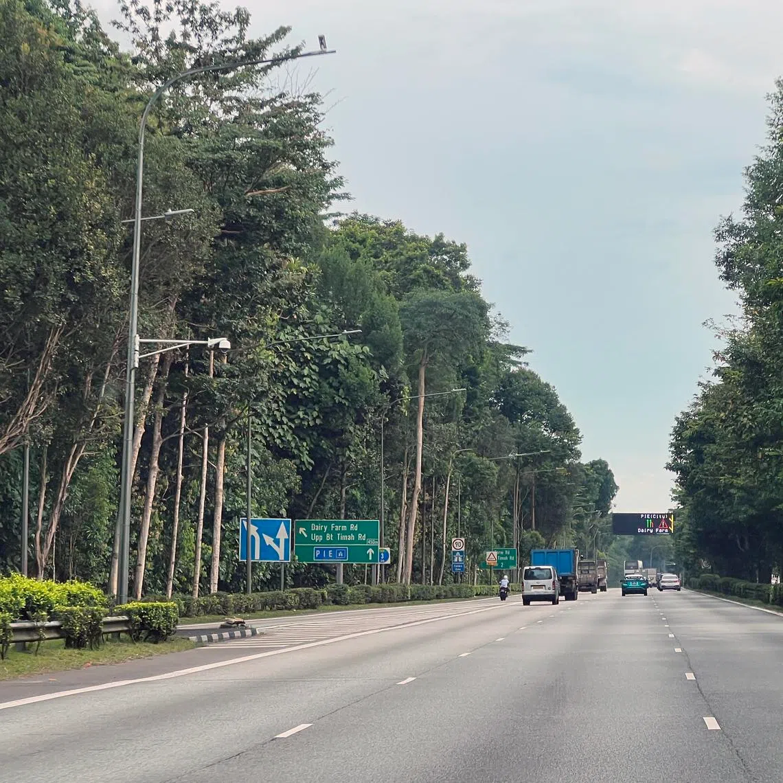 The speed camera has been in place at the 9km mark on the BKE towards Woodlands since June 16 for testing and calibration.