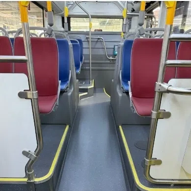 Steps on some of the new electric buses will be lowered from 33cm to 23cm and less from October.