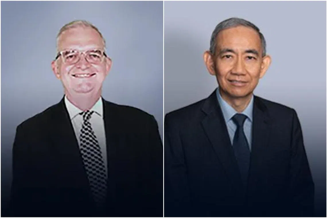 Mr Mark Christopher Greaves (left) and Mr Choi Shing Kwok (right) will be taking over from pioneer chairman Lim Jit Poh.