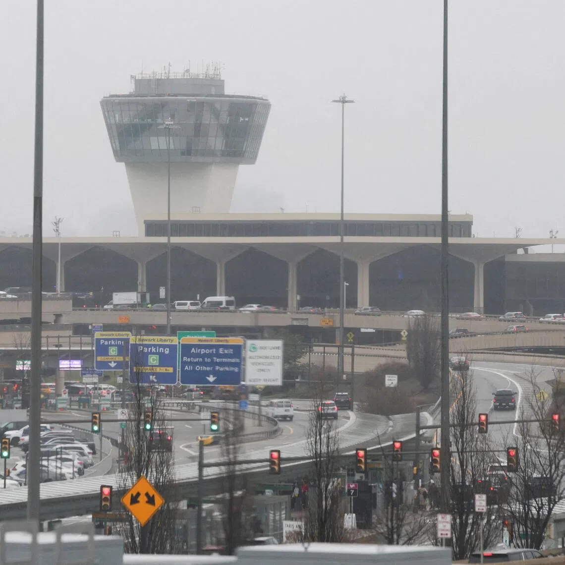 A view of Newark Liberty International Airport in Newark, New Jersey, US, on March 23.