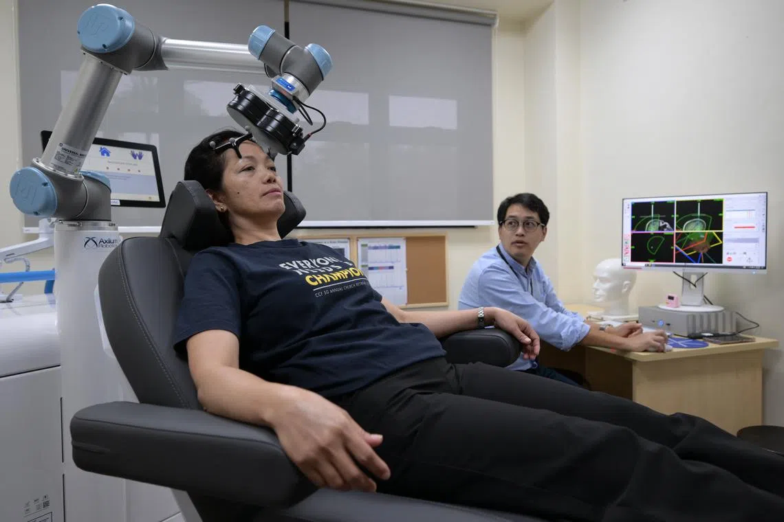 The procedure involves mapping a person’s brain using scans to locate a precise spot to target during the stimulation.