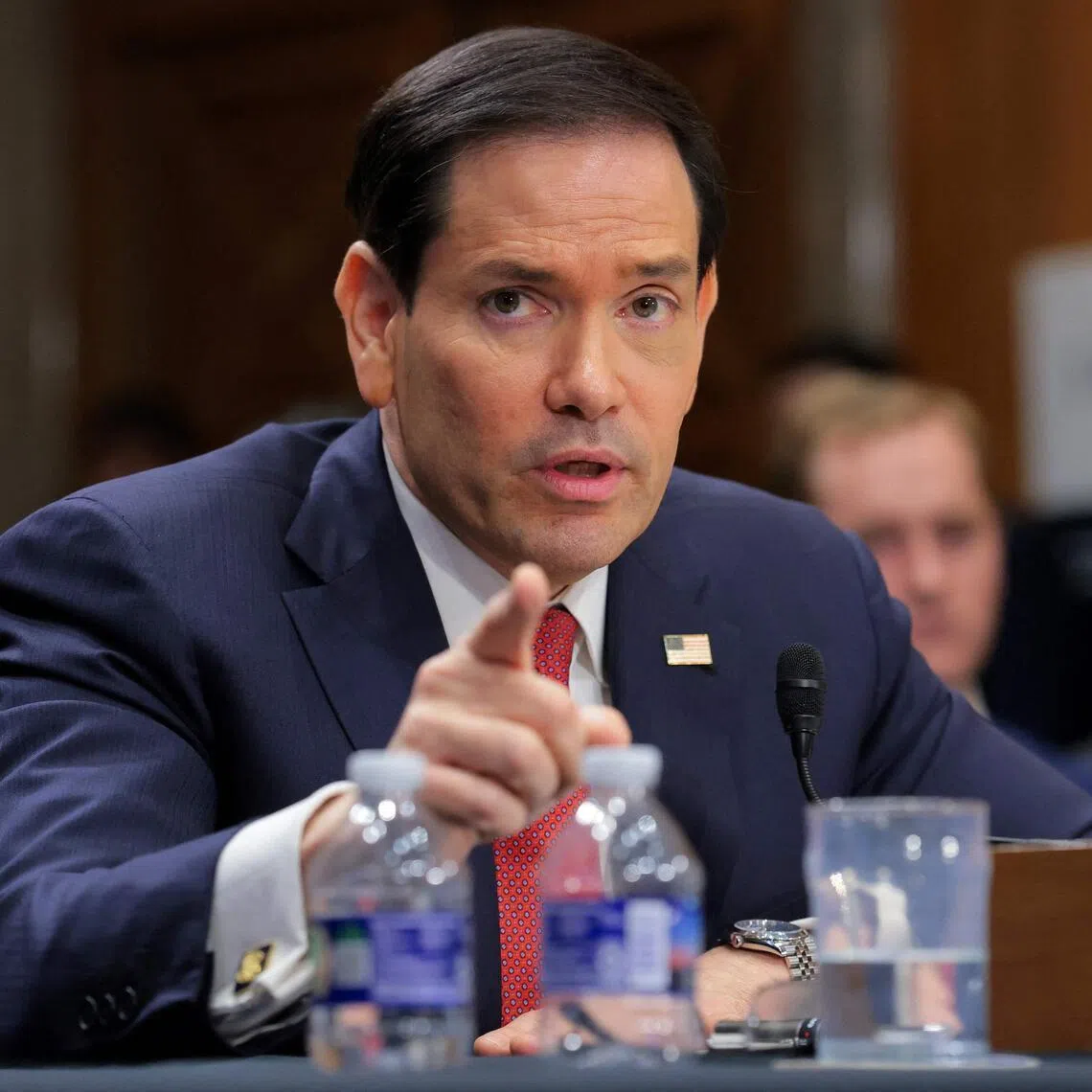 US Secretary of State Marco Rubio testifying before the Senate Foreign Relations Committee on June 2.