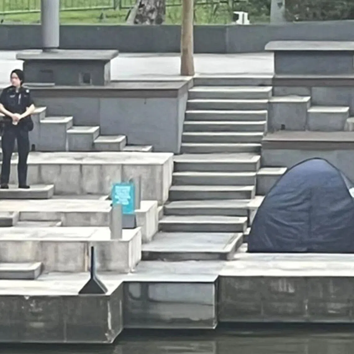 The police said they received a call for help at about 9am on Nov 13. The body of a man was found floating in the waters along Queen Elizabeth Walk.